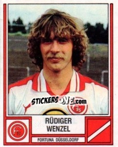 Sticker Rüdiger Wenzel - German Football Bundesliga 1981-1982 - Panini
