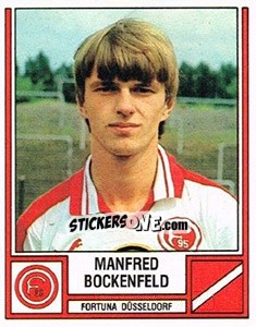 Sticker Manfred Bockenfeld - German Football Bundesliga 1981-1982 - Panini