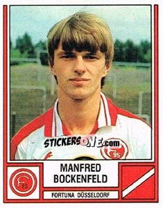 Cromo Manfred Bockenfeld - German Football Bundesliga 1981-1982 n. 149 - Panini