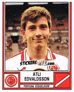 Sticker Atli Edvaldsson - German Football Bundesliga 1981-1982 - Panini