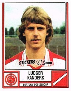 Sticker Ludger Kanders - German Football Bundesliga 1981-1982 - Panini