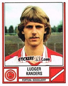 Sticker Ludger Kanders - German Football Bundesliga 1981-1982 n. 153 - Panini