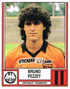 Sticker Bruno Pezzey - German Football Bundesliga 1981-1982 n. 162 - Panini