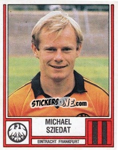 Cromo Michael Sziedat - German Football Bundesliga 1981-1982 - Panini