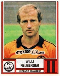 Sticker Willi Neuberger - German Football Bundesliga 1981-1982 - Panini
