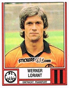 Sticker Werner Lorant - German Football Bundesliga 1981-1982 n. 166 - Panini