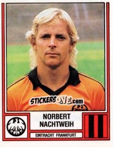Sticker Norbert Nachtweih - German Football Bundesliga 1981-1982 n. 167 - Panini