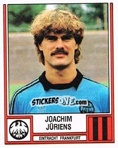 Sticker Joachim Jüriens - German Football Bundesliga 1981-1982 n. 172 - Panini