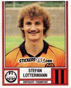 Sticker Stefan Lottermann - German Football Bundesliga 1981-1982 - Panini
