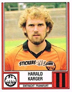 Cromo Harald Krager - German Football Bundesliga 1981-1982 - Panini