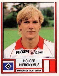 Sticker Holger Hieronymus - German Football Bundesliga 1981-1982 n. 181 - Panini