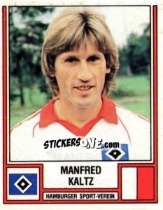 Cromo Manfred Kaltz - German Football Bundesliga 1981-1982 - Panini