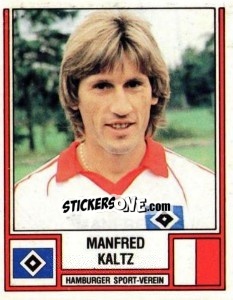Cromo Manfred Kaltz - German Football Bundesliga 1981-1982 n. 182 - Panini