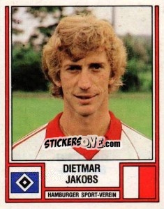 Cromo Dietmar Jakobs - German Football Bundesliga 1981-1982 n. 183 - Panini