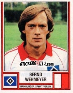 Sticker Bernd Wehmeyer - German Football Bundesliga 1981-1982 n. 184 - Panini