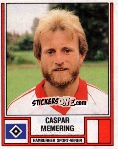 Cromo Caspar Memering - German Football Bundesliga 1981-1982 n. 186 - Panini