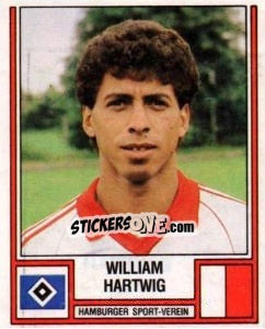 Sticker William Hartwig - German Football Bundesliga 1981-1982 - Panini