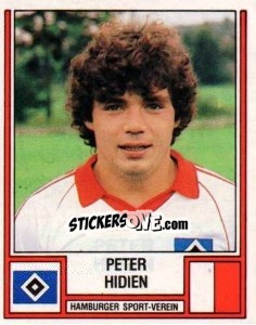 Cromo Peter Hidien - German Football Bundesliga 1981-1982 - Panini
