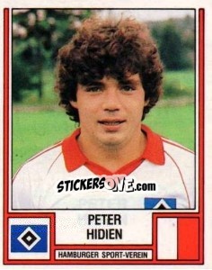 Cromo Peter Hidien - German Football Bundesliga 1981-1982 n. 192 - Panini