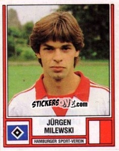 Cromo Jürgen Milewski - German Football Bundesliga 1981-1982 - Panini
