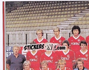 Sticker Mannschaft (1) - German Football Bundesliga 1981-1982 n. 196 - Panini