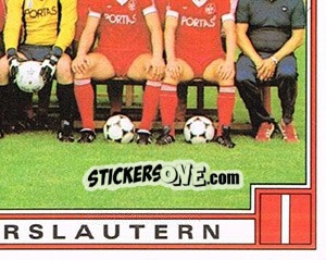 Sticker Mannschaft (4) - German Football Bundesliga 1981-1982 - Panini