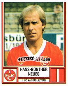 Sticker Hans-Günther Neues - German Football Bundesliga 1981-1982 n. 200 - Panini