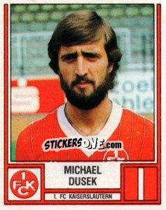 Sticker Michael Dusek - German Football Bundesliga 1981-1982 - Panini