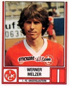 Sticker Werner Melzer - German Football Bundesliga 1981-1982 - Panini