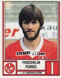 Sticker Friedhelm Funkel - German Football Bundesliga 1981-1982 - Panini