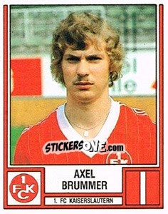 Sticker Axel Brummer - German Football Bundesliga 1981-1982 n. 209 - Panini