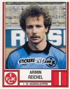 Cromo Armin Reichel - German Football Bundesliga 1981-1982 - Panini