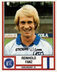 Cromo Reinhold Fanz - German Football Bundesliga 1981-1982 - Panini