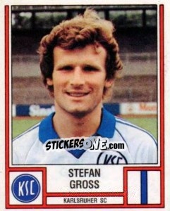 Sticker Stefan Gross - German Football Bundesliga 1981-1982 - Panini
