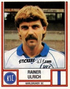 Cromo Rainer Ulrich - German Football Bundesliga 1981-1982 - Panini