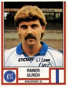 Sticker Rainer Ulrich - German Football Bundesliga 1981-1982 n. 221 - Panini