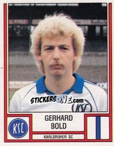 Sticker Gerhard Bold - German Football Bundesliga 1981-1982 - Panini