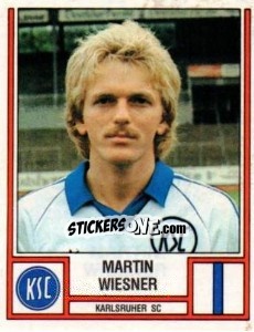 Sticker Martin Wiesner - German Football Bundesliga 1981-1982 - Panini