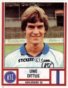 Sticker Uwe Dittus - German Football Bundesliga 1981-1982 n. 226 - Panini