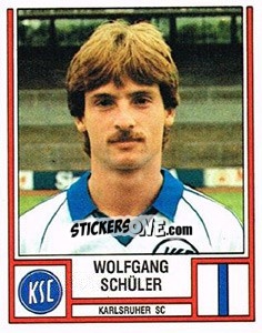 Cromo Wolfgang Schüler - German Football Bundesliga 1981-1982 - Panini