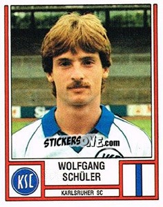 Sticker Wolfgang Schüler - German Football Bundesliga 1981-1982 n. 228 - Panini