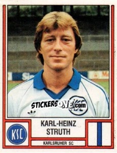 Cromo Karl-Heinz Struth - German Football Bundesliga 1981-1982 - Panini