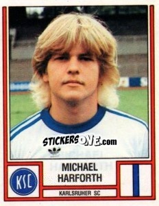Cromo Michael Harforth - German Football Bundesliga 1981-1982 - Panini