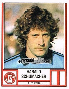 Sticker Harald Schumacher - German Football Bundesliga 1981-1982 n. 233 - Panini