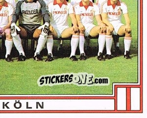 Sticker Mannschaft (4) - German Football Bundesliga 1981-1982 - Panini