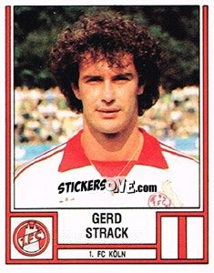 Sticker Gerd Strack - German Football Bundesliga 1981-1982 - Panini