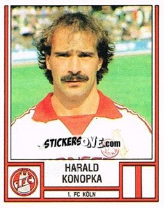 Sticker Harald Konopka - German Football Bundesliga 1981-1982 n. 239 - Panini