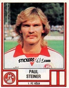 Cromo Paul Steiner - German Football Bundesliga 1981-1982 - Panini