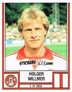Sticker Holger Willmer - German Football Bundesliga 1981-1982 - Panini