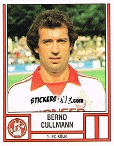 Sticker Bernd Cullmann - German Football Bundesliga 1981-1982 - Panini
